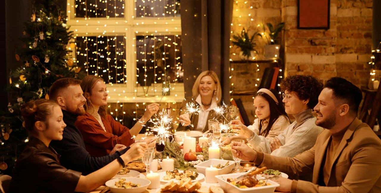 Family Eating Dinner