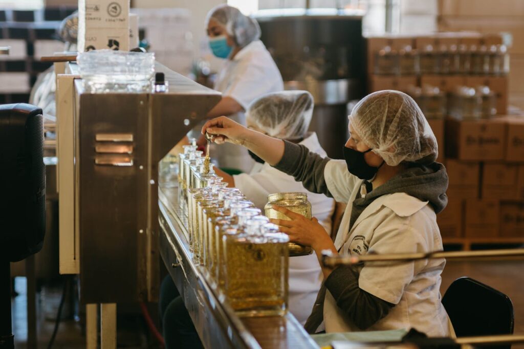 tequila produced in distillery